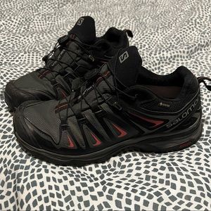 Salomon Women's X Ultra 3 Gore-Tex Hiking Shoes - Magnet/Black/Mineral Red